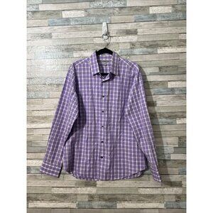 Men’s Express Button Down Shirt Purple Size Large / 15
